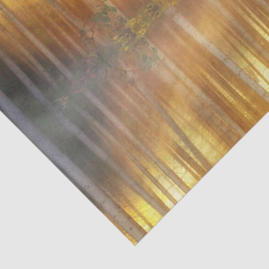 Misty Forest Scene Tissuepapier (Detail)