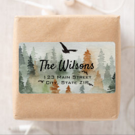 Misty Forest Shipping Etiket
