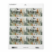 Misty Forest Shipping Etiket (Full Sheet)