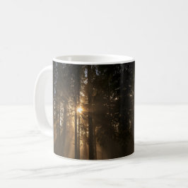 Misty Forest Sunrise Koffiemok