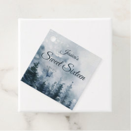 Misty Forest Sweet Sixteen Bedankjes Labels
