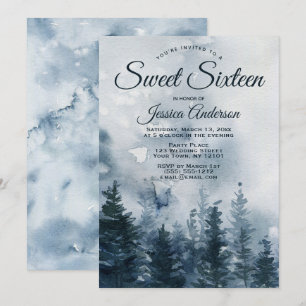 Misty Forest Sweet Sixteen Kaart