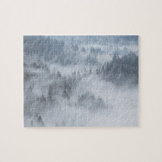 Misty Forest Valley Legpuzzel (Horizontaal)