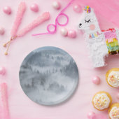 Misty Forest Valley Papieren Bordje (Feest)