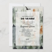 Misty Forest verjaardagsfeestje Kaart (Voorkant)