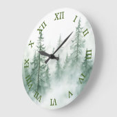 Misty Forest wandklok  (Hoek)