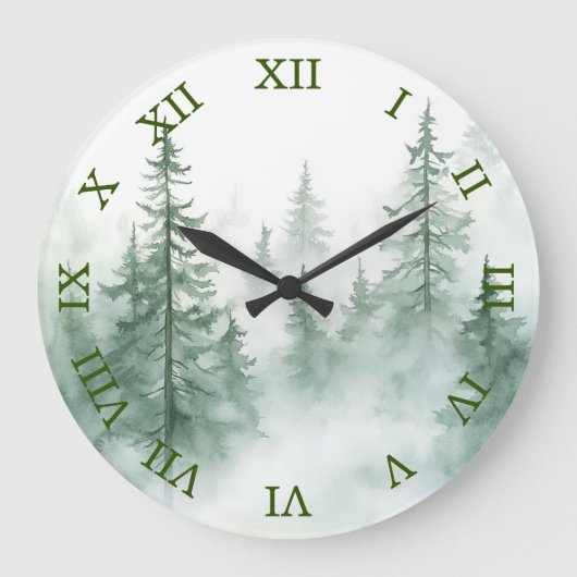 Misty Forest wandklok  (Voorkant)