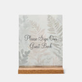 Misty Forest Wedding Acrylic Sign Acryl Bord (Voorkant)