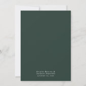 Misty Forest Wedding Invitation Kaart (Achterkant)