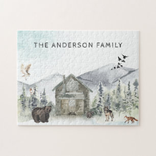 Misty Forest   Woodland Wilderness Jigzaag Puzzle Legpuzzel