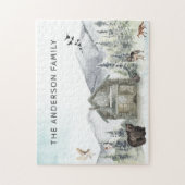 Misty Forest | Woodland Wilderness Jigzaag Puzzle Legpuzzel (Verticaal)