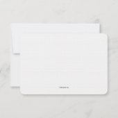 Misty Foto Huwelijk Dankkaart Kaart (Achterkant)