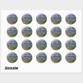 Misty Garden Bookplate Ronde Sticker (Vel)