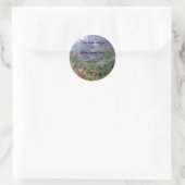 Misty Garden Bookplate Ronde Sticker (Tas)