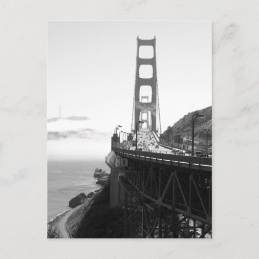 Misty Golden Gate Bridge V Briefkaart (Voorkant)
