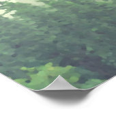 Misty Green Pines 26 Table Wedding Seating Chart Poster (Hoek)