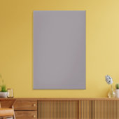 Misty Grey Solid Trend Color Background Canvas Afdruk (Insitu (Woonkamer))