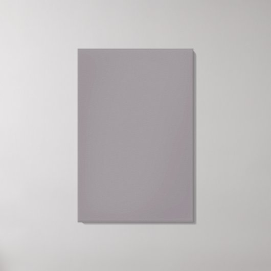Misty Grey Solid Trend Color Background Canvas Afdruk (Voorkant)
