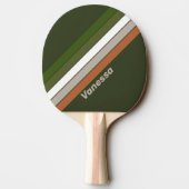 Misty Grove gestreept met naam Tafeltennisbatje (Achterkant)