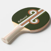 Misty Grove Stripe Loop met naam Tafeltennisbatje (Voorkant Gekanteld)