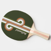 Misty Grove Stripe Loop met naam Tafeltennisbatje (Zijkant)