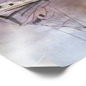 MISTY HARBOR BOATOR Photo Print Foto Afdruk (Hoek)