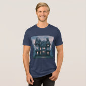 Misty Haunted House T-shirt (Voorkant volledig)