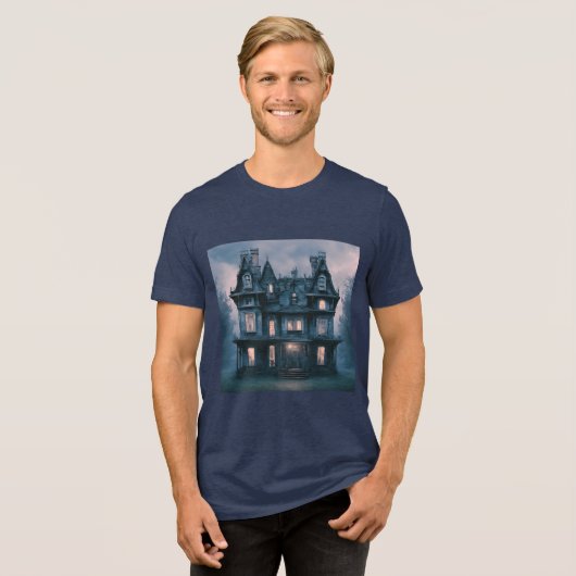 Misty Haunted House T-shirt (Voorkant volledig)