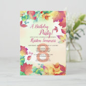 Misty Herfst Invitation Kaart (Staand voorkant)