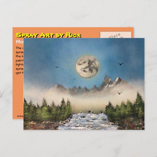 Misty Herfsten Briefkaart (Voorkant / Achterkant)