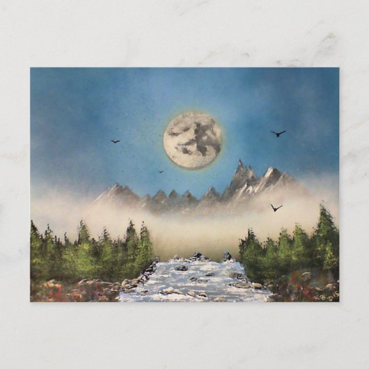 Misty Herfsten Briefkaart (Voorkant)