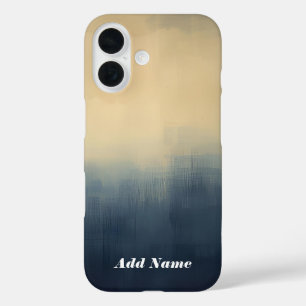 Misty Horizon – Abstracte Gradient Cityscape Art P iPhone 16 Hoesje