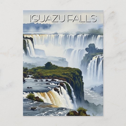 Misty Iguazu Falls Argentina Briefkaart (Voorkant)