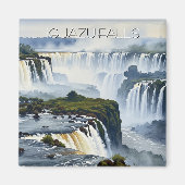 Misty Iguazu Falls Argentina Magneet (Voorkant)