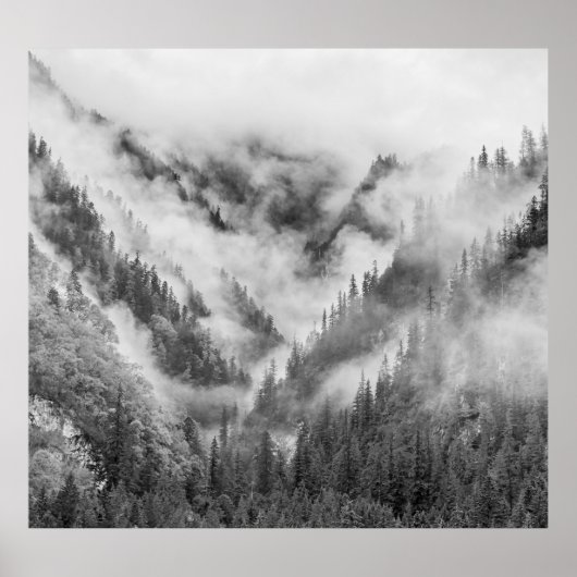 Misty Jiuzhaigou: UNESCO-erfgoed China. Poster (Voorkant)