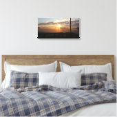 Misty Kentucky Horse Boerderij Sunrise Canvas Afdruk (Insitu (Slaapkamer))