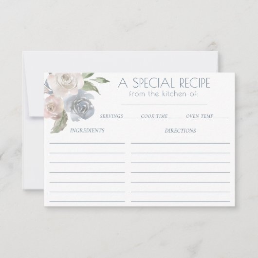 Misty Lake | Heerlijk zacht stoffig bloemenrecept Kaart (Voorkant)