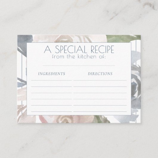 Misty Lake | Heerlijk zacht stoffig Hued recept Ka Informatiekaartje (Voorkant)