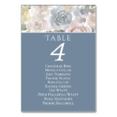 Misty Lake | Mooie zachte stoffige bloemennamen Kaart (Achterkant)