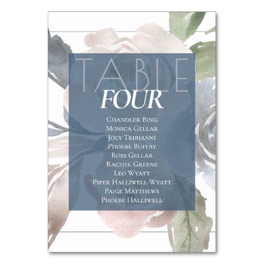 Misty Lake | Mooie zachte stoffige bloemennamen Kaart (Achterkant)