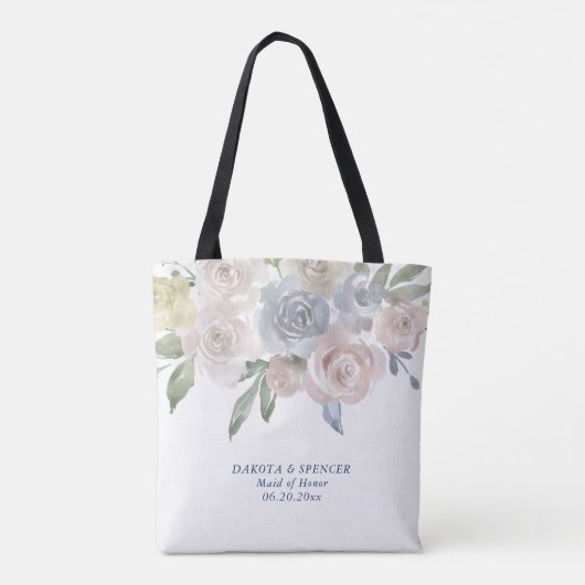 Misty Lake | Mooie zachte stoffige bruidsmeisje Ke Tote Bag (Achterkant)