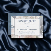 Misty Lake | Mooie zachte stoffige Hued bloemenboo RSVP Kaartje