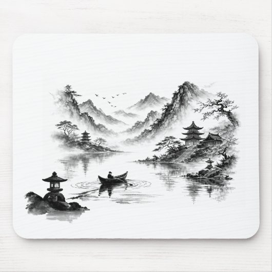 Misty Lake Mousepad 2 Muismat (Voorkant)