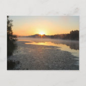 Misty Lake Sunrise Briefkaart (Voorkant)