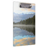 Misty Lake Trees Reflection Tranquil Natuur Foto Klembord (Rechts)