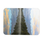 Misty Lake Trees Reflection Tranquil Natuur Foto Magneet (Horizontaal)