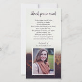 Misty Landscape - Foto - Sympathie Hartelijk dank Bedankkaart (Voorkant)