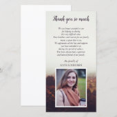 Misty Landscape - Foto - Sympathie Hartelijk dank Bedankkaart (Voorkant / Achterkant)