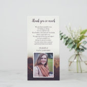 Misty Landscape - Foto - Sympathie Hartelijk dank Bedankkaart (Staand voorkant)