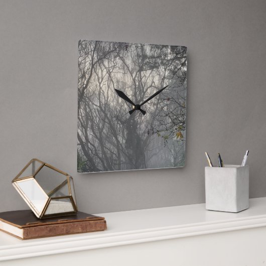 Misty Magische Wandklok, 27,3 cm Vierkant Acryl Vierkante Klok (Kantoor)
